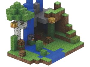 300 stk Magnetisk Cubecraft inspirerede skov og vandfald