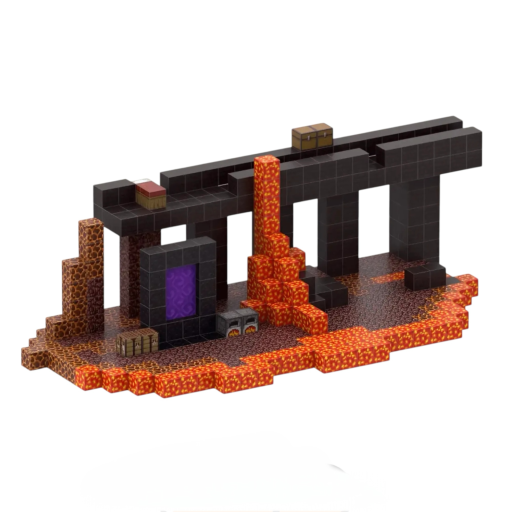Nether Portal Fortress - 480 Klodser + 15 Figurer