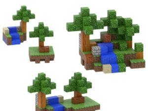 Vandfaldet i Skoven - 100 Klodser + 3 Figurer