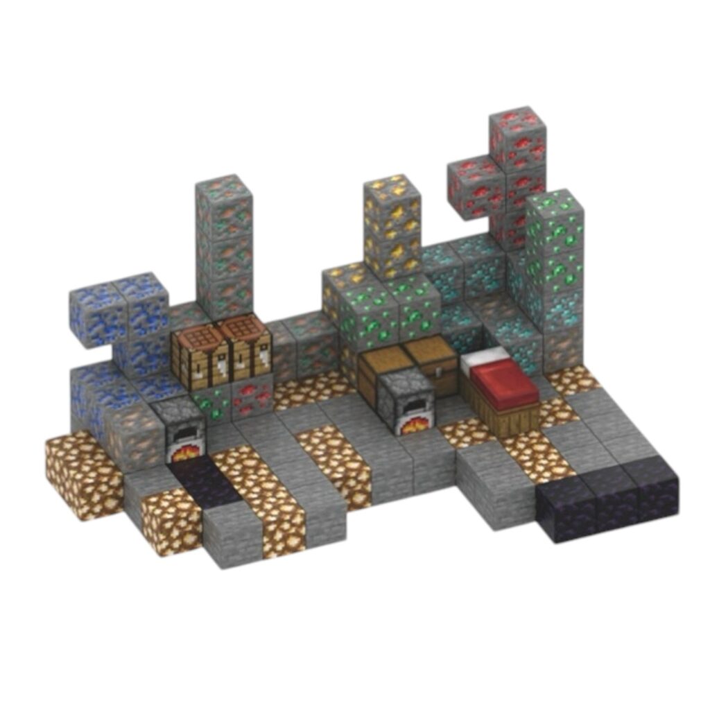 Minehuset - 128 Klodser + 6 Figurer
