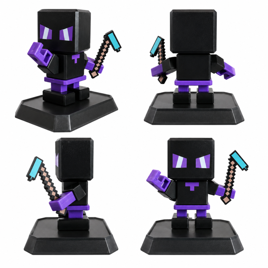 Magnetisk Blocks Pixel Figur - 7 dele