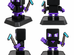 Magnetisk Blocks Pixel Figur - 7 dele