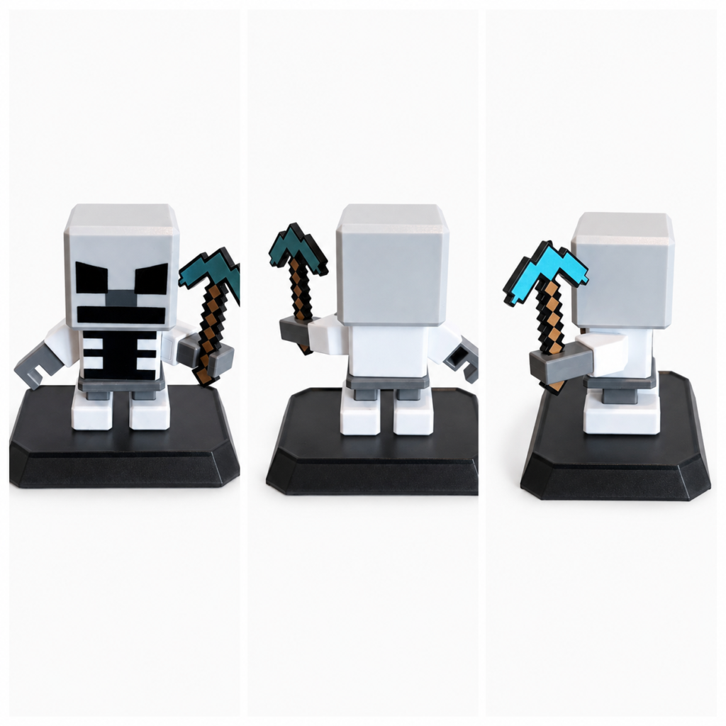 Magnetisk Blocks Pixel Figur - 7 dele
