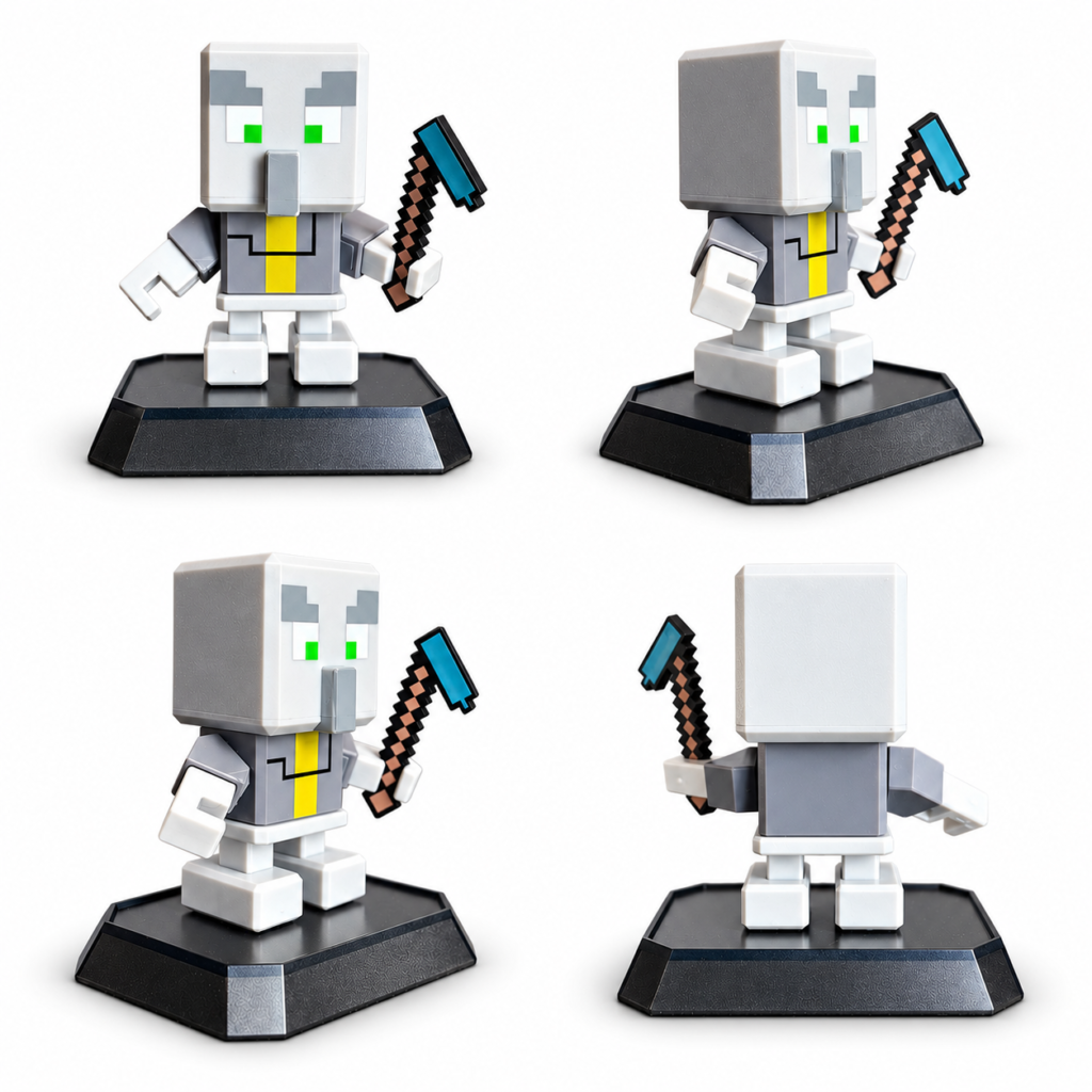 Magnetisk Blocks Pixel Figur - 7 dele