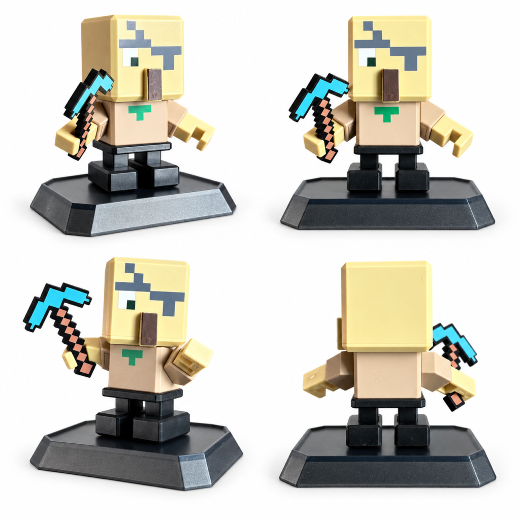 Magnetisk Blocks Pixel Figur - 7 dele