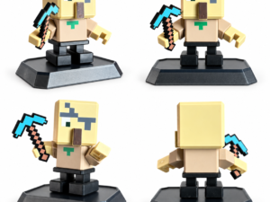 Magnetisk Blocks Pixel Figur - 7 dele