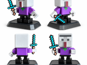Magnetisk Blocks Pixel Figur - 7 dele